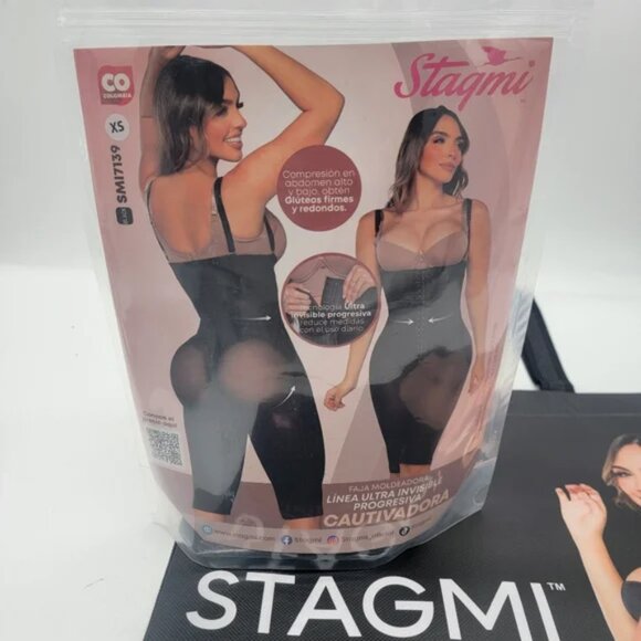 Colombianas Faja Girdle Stagmi SMI7139 Shapes Waist, Abdomen, Rounds Butt NEW! - Picture 4 of 9